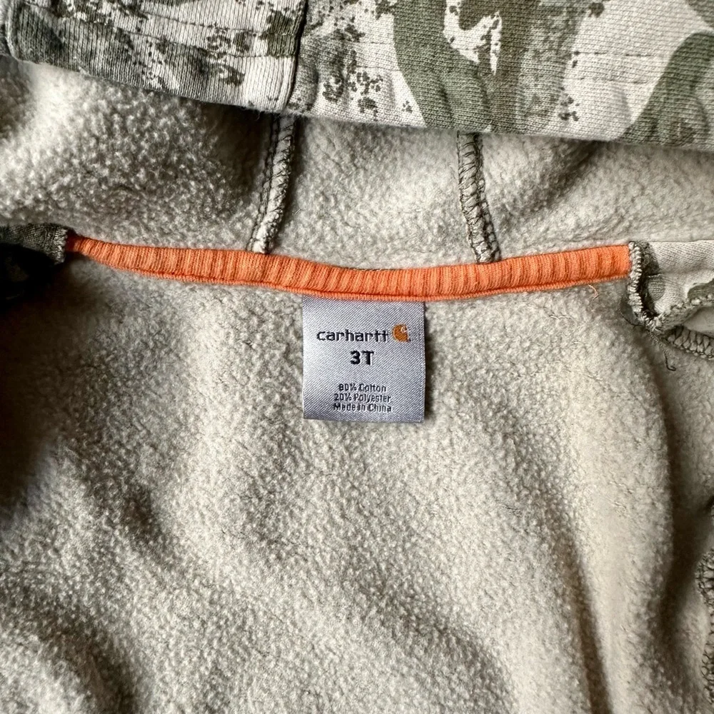 Carhartt Toddler Green Camo Hoodie - Picture 4 of 7
